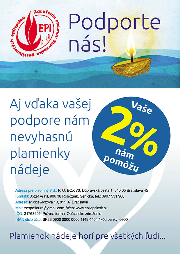 Aj vďaka Vašej podpore nám nevyhasnú plamienky nádeje